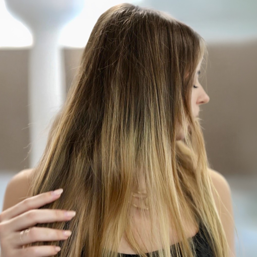Amine Hairprofessionals Balayage Vergleich vorher